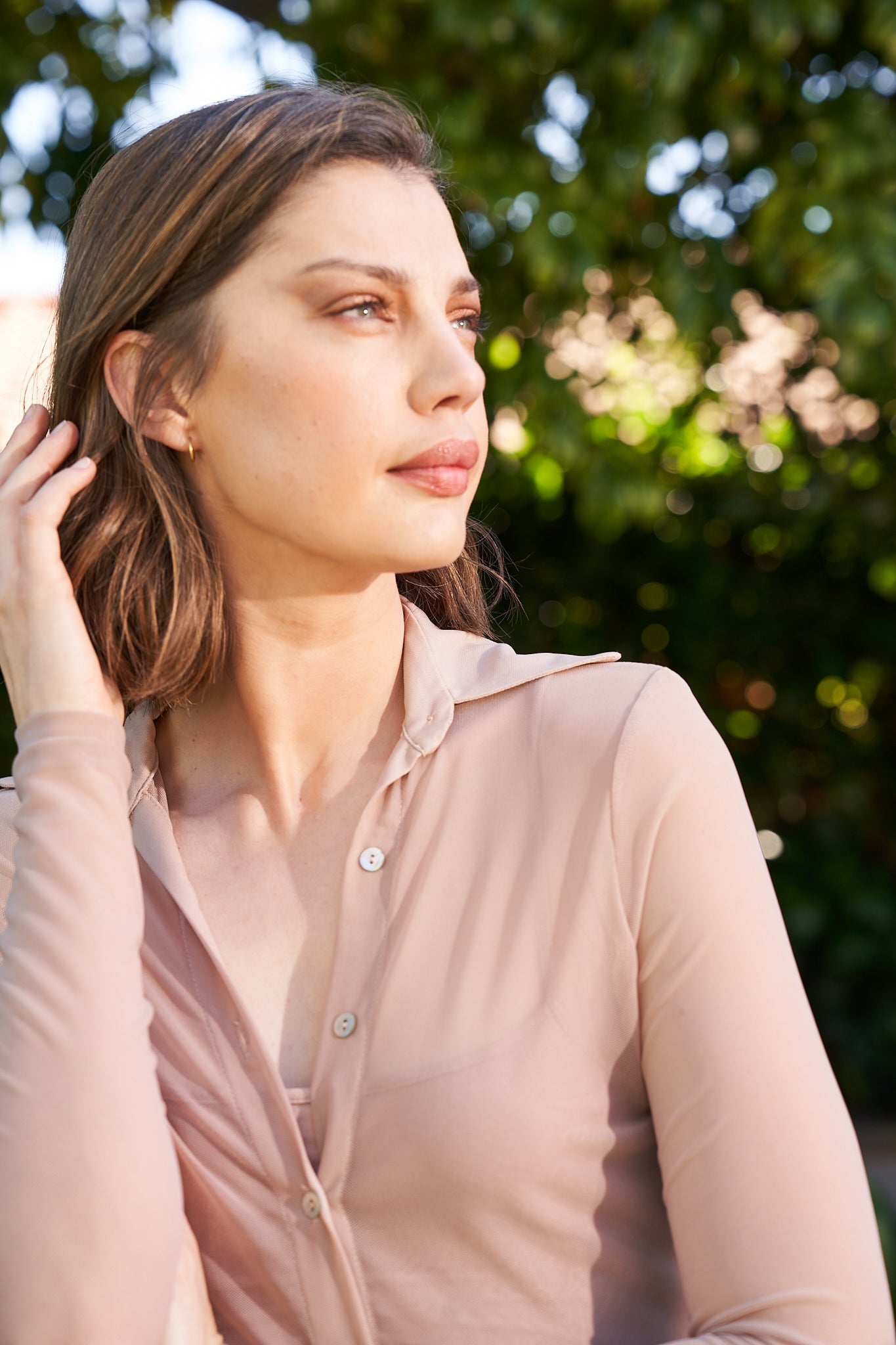 Magic Mesh Shirt | Taupe